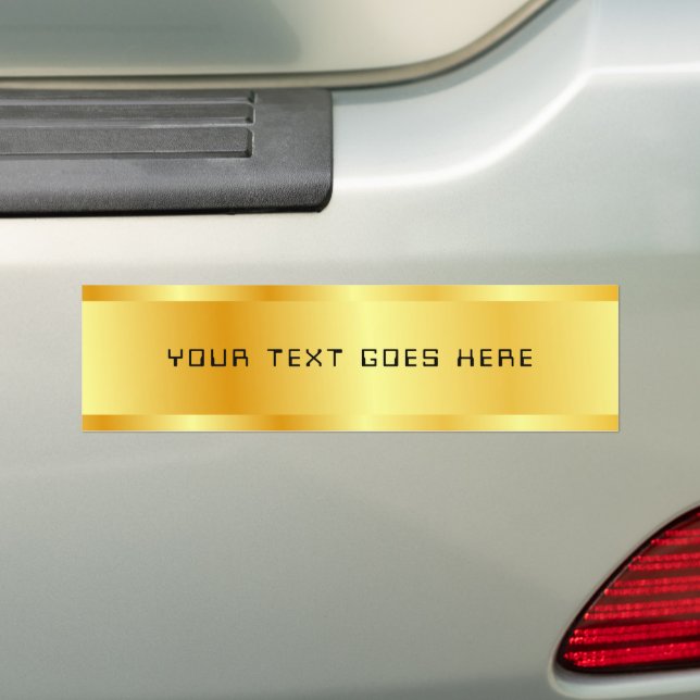 Autocollant De Voiture Modèle de glamour moderne Faux Gold personnalisé (En voiture)