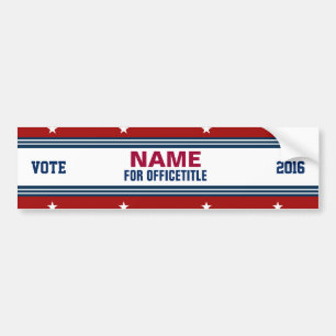 Autocollant De Voiture Modèle politique de campagne faite sur commande