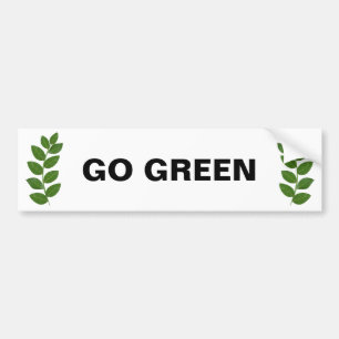 Autocollant De Voiture Moderne Feuilles Green Laurel Personnalisé