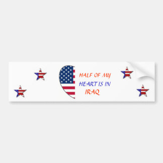 AUTOCOLLANT DE VOITURE MOITIÉ DE COEUR DE LA TA, PARE-CHOCS PLUS MALADE