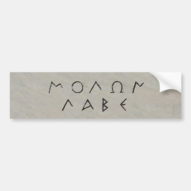 Autocollant De Voiture Molan Labe (Devant)