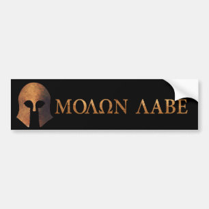 Autocollant De Voiture Molon Labe (venu et obtenez-le)