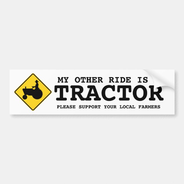 Autocollant De Voiture Mon autre tour est des agriculteurs des gens du (Devant)