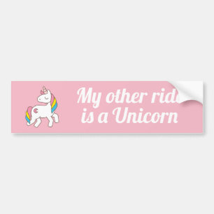 Autocollant De Voiture Mon autre tour est une licorne