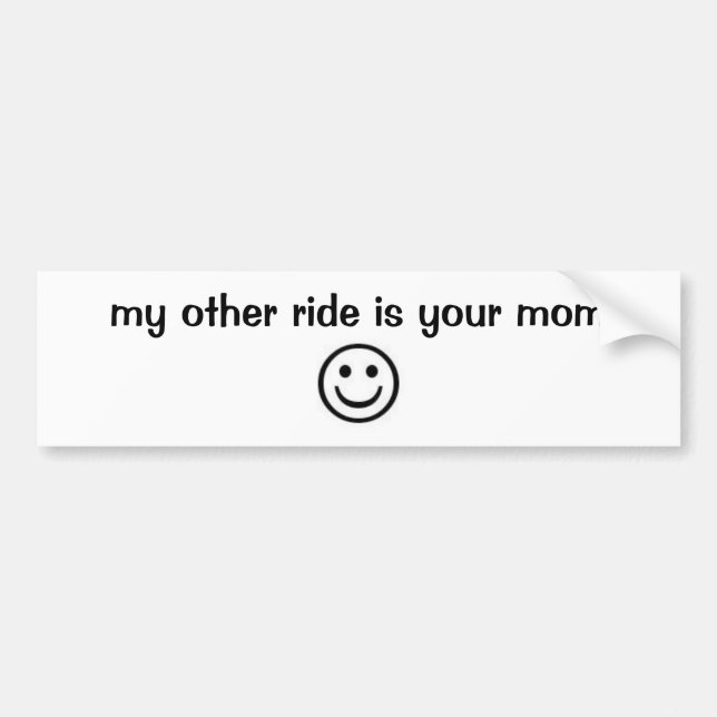 Autocollant De Voiture mon autre tour est votre maman (Devant)