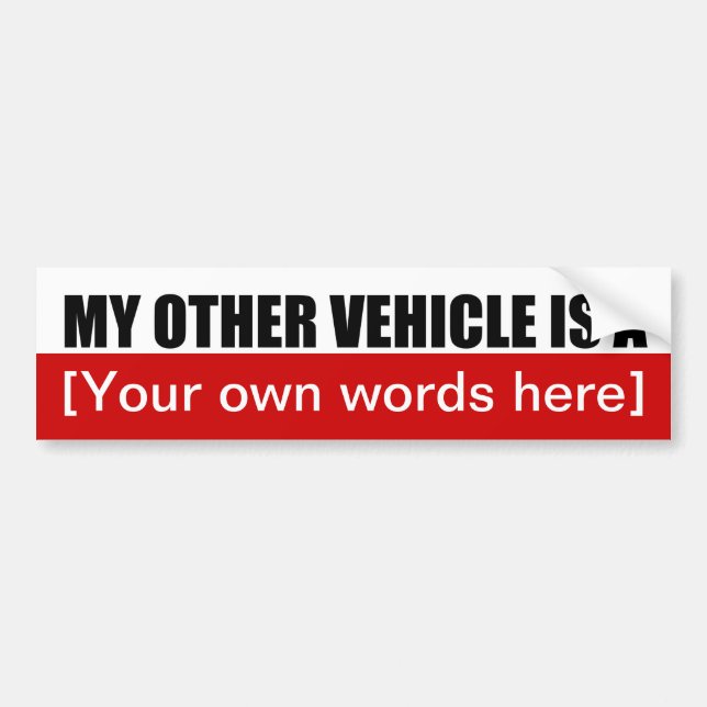 Autocollant De Voiture mon-autre-véhicule-est-a-01 (Devant)