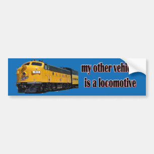 Autocollant De Voiture Mon autre véhicule est CNW locomotif