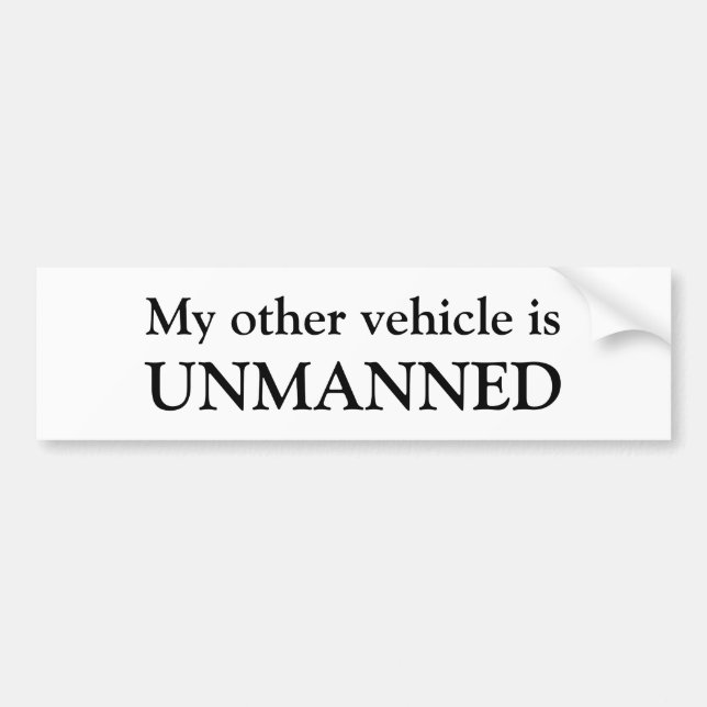 Autocollant De Voiture Mon autre véhicule est, TOUCHÉ (Devant)