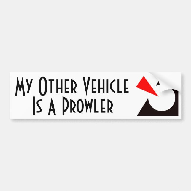 Autocollant De Voiture Mon autre véhicule est un rôdeur (Devant)