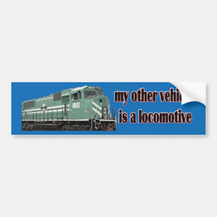 Autocollant De Voiture Mon autre véhicule est une locomotive P&L