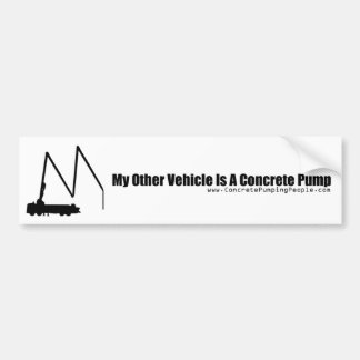 Autocollant De Voiture Mon autre véhicule est une pompe concrète