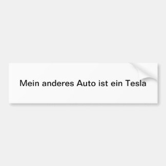 Autocollant De Voiture Mon autre voiture est un autocollant Tesla