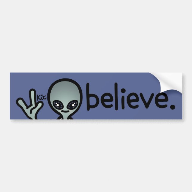 Autocollant De Voiture mon autre voiture est un UFO (Devant)
