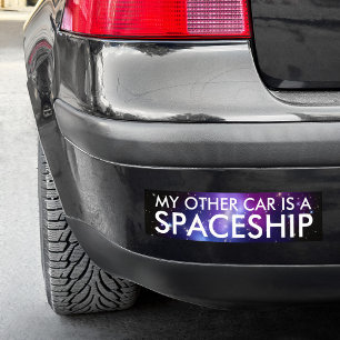 Autocollant De Voiture Mon autre voiture est un vaisseau de galaxie viole