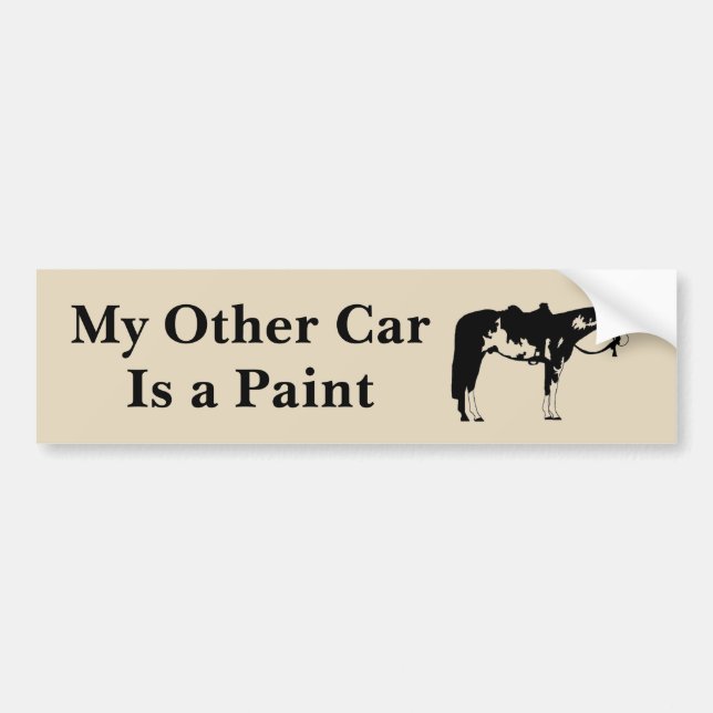 Autocollant De Voiture Mon autre voiture est une peinture (Devant)
