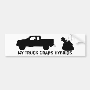 Autocollant De Voiture Mon camion chie des hybrides