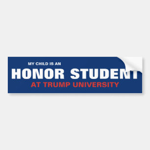 AUTOCOLLANT DE VOITURE MON ENFANT EST UN ÉTUDIANT D'HONNEUR À