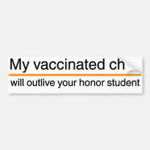 Autocollant De Voiture Mon enfant vacciné…
