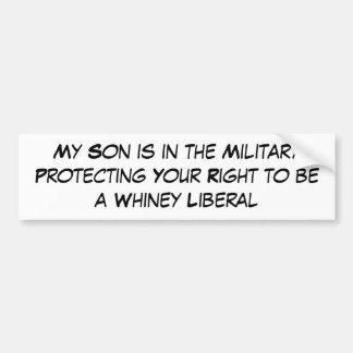 Autocollant De Voiture Mon fils est dans les militaires protégeant votre