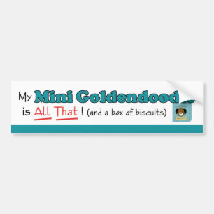 Autocollant De Voiture Mon Goldendoodle miniature est tout cela !