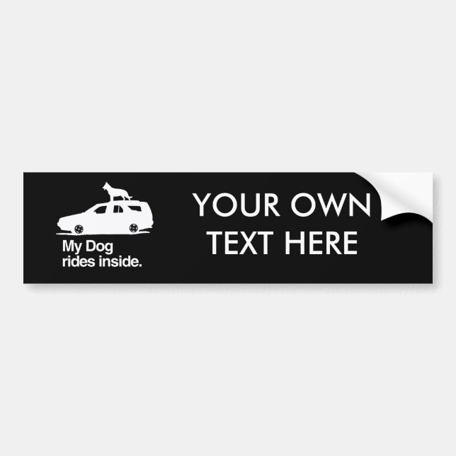 Autocollant De Voiture Mon intérieur de tours de chien - .png (Devant)
