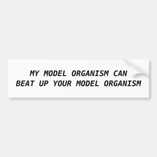 AUTOCOLLANT DE VOITURE MON ORGANISME MODÈLE PEUT BATTRE VOTRE ORGANISME (Devant)