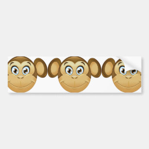 Autocollant De Voiture monkey emoji