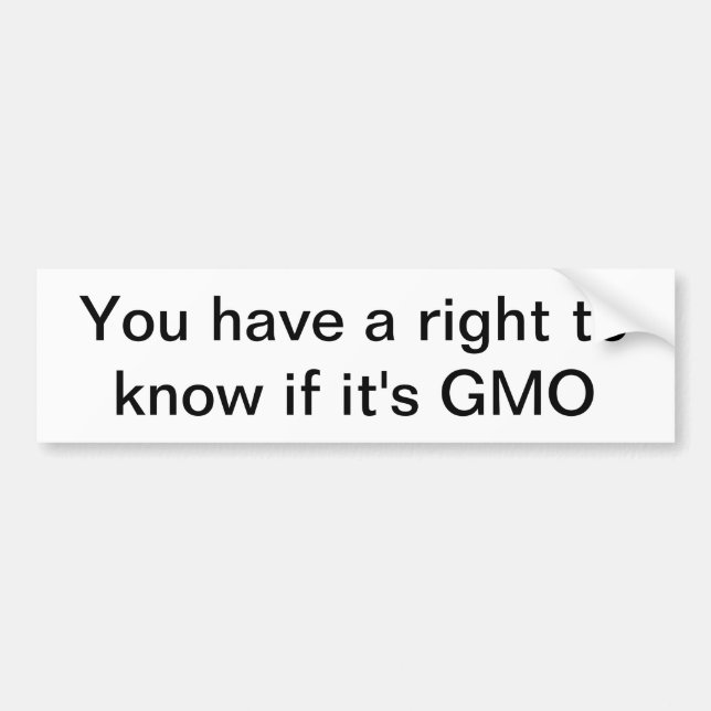 Autocollant De Voiture Monsanto génétiquement modifié d'adhésif pour (Devant)