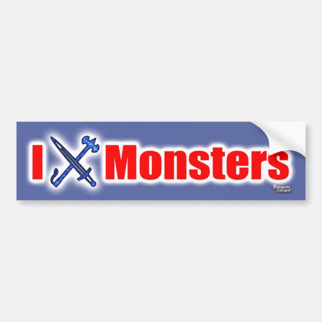 Autocollant De Voiture Monstres I (épée) (Devant)