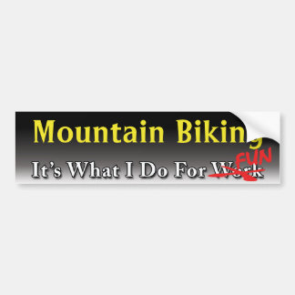 Autocollant De Voiture Montagne faisant du vélo - ce que je fais pour