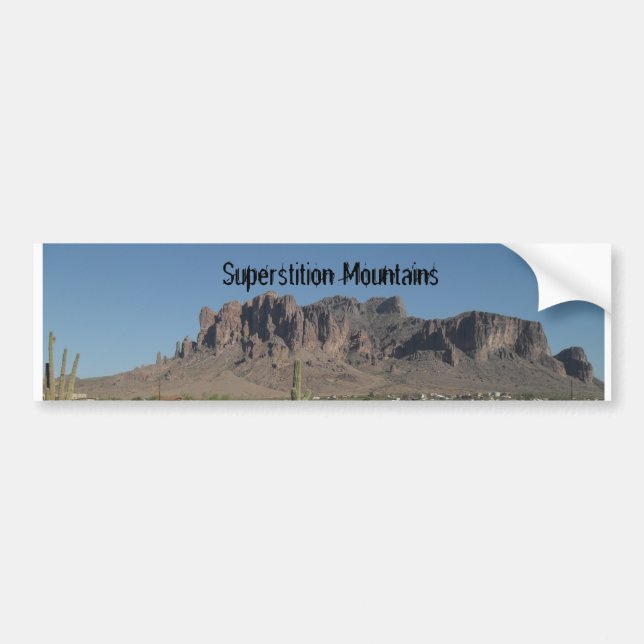 Autocollant De Voiture Montagnes de superstition (Devant)
