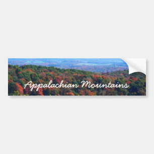 Autocollant De Voiture Montagnes des Appalaches à l'automne