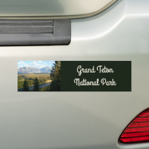 Autocollant De Voiture Montagnes et rivière de Jackson Hole