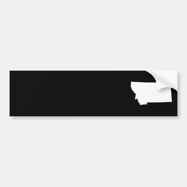 Autocollant De Voiture Montana en blanc et noir (Devant)