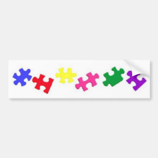 Autocollant De Voiture Morceau Bumpersticker de puzzle d'autisme