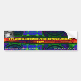 AUTOCOLLANT DE VOITURE MOT DE LLC YOUTUBE DE SK8N
