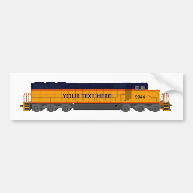 Autocollant De Voiture Moteur de train : Modèle de couleurs classique : (Devant)
