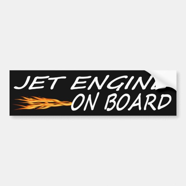 Autocollant De Voiture Moteur Jet À Bord (Devant)