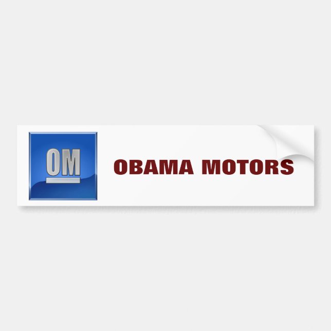 AUTOCOLLANT DE VOITURE MOTEURS D'OBAMA (Devant)