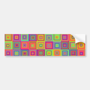 Autocollant De Voiture Motif de Carrés