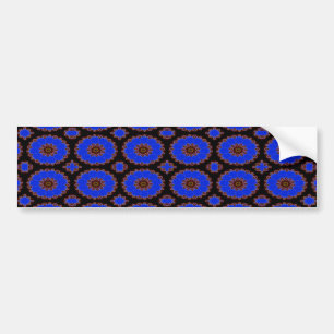 Autocollant De Voiture motif de fleur bleu
