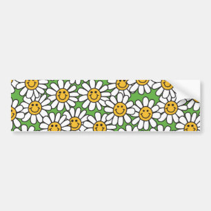 Autocollant De Voiture Motif de fleurs de marguerite