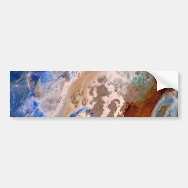 Autocollant De Voiture motif de plage Abstrait, motif aquatique, Amusemen (Devant)