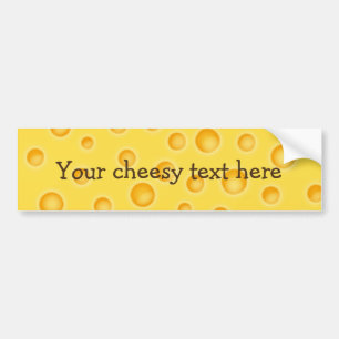 Autocollant De Voiture Motif de texture de Cheezy de fromage suisse