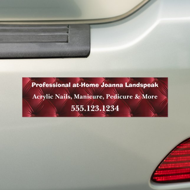 Autocollant De Voiture Motif diamant Arlequin rouge doux (En voiture)