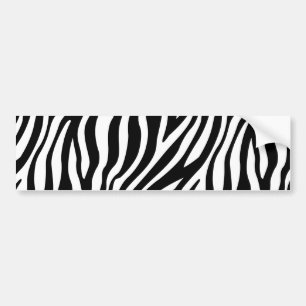 Autocollant De Voiture Motif noir et blanc de rayures d'impression de
