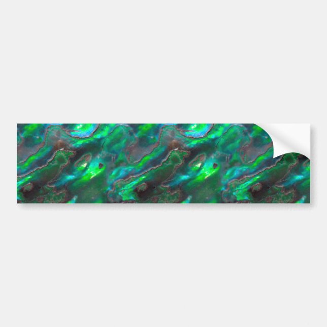 Autocollant De Voiture Motif turquoise de photo de texture nacrée (Devant)