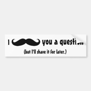 Autocollant De Voiture Moustache déguiser drôle moustache cheveux faciaux