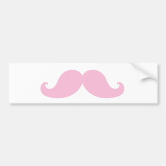 Autocollant De Voiture Moustache rose Girly