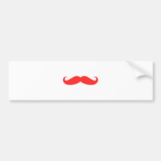 Autocollant De Voiture Moustache rouge Stache pour Noël